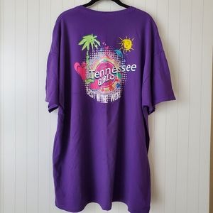 SOUTHERN Y'ALL Womans Tee Purple Tennesee Size 2XL Cotton Summer Colorful